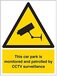 VSafety Security Notice - CCTV 24 Hour Sign - 300mm x 400mm - Rigid Plastic