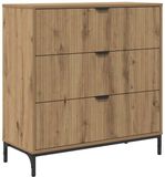 vidaXL Dressoir Artisan Eikenhout 79,5 x 33 x 82 cm