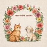 Pet Lover's Journal: A Lined Notebook for Pet Lovers to Write, Reflect & Cherish Every Memory | Watercolor Cat & Dog Cover, 8.5x8.5 in, 120 Pages