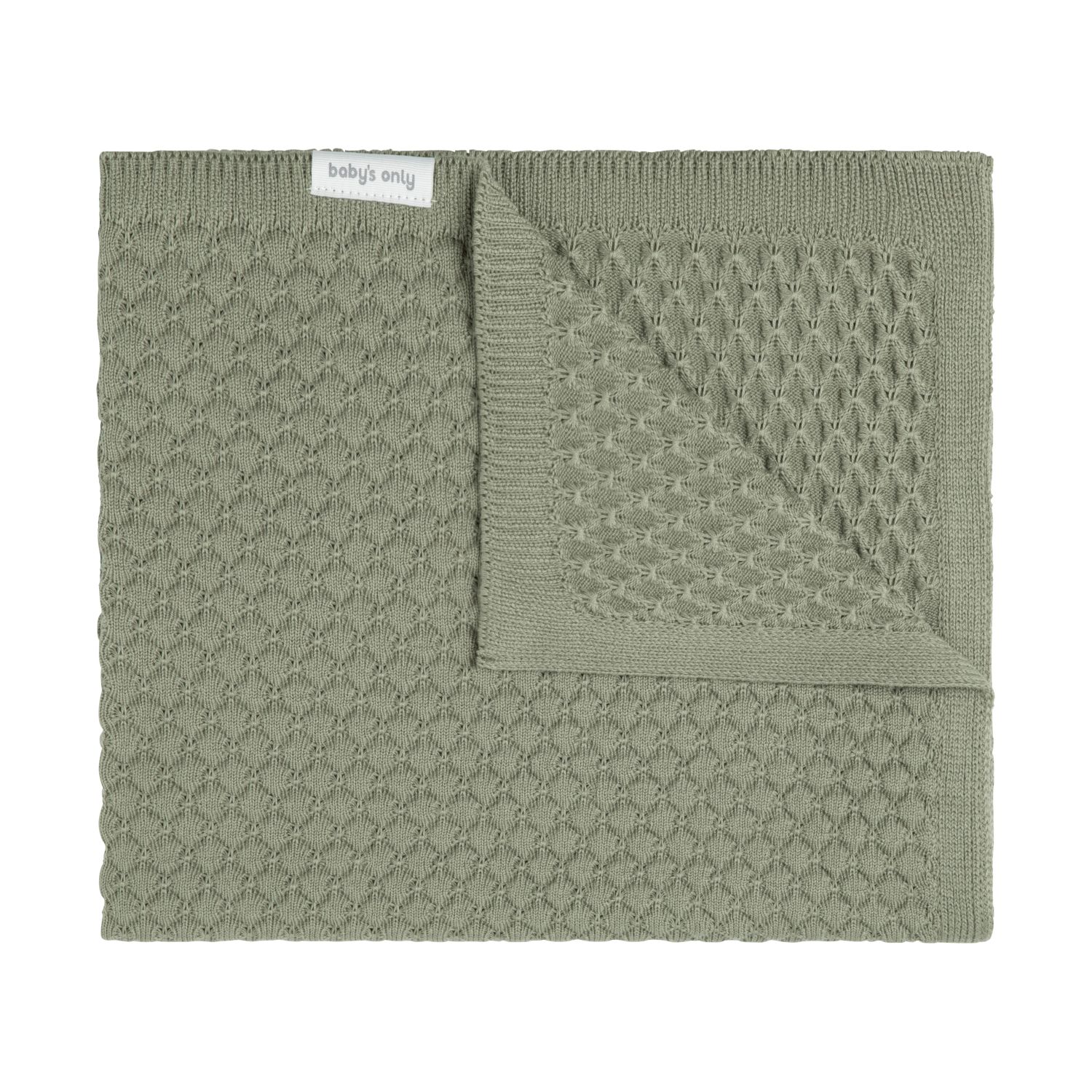 Baby's Only Gebreide ledikantdeken - Baby deken Sky-Chunky - Urban Green