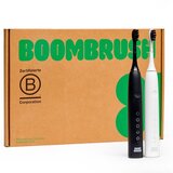 BOOMBRUSH Elektrische Tandenborstel Duo - Zwart & Wit - Sonisch - 2 Handvatten - 2 Jaar Garantie