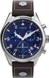 Timex Pan-Am Chrono TWG030000 Horloge - Leer - Bruin - Ø 42 mm