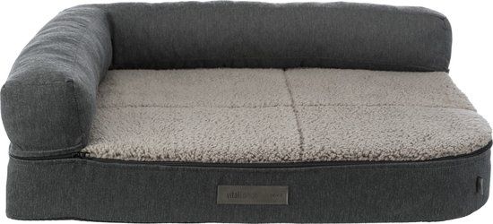 Trixie Vital Hondenmand Sofa Bendson Orthopedisch Grijs - 100 x 80 cm