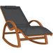 Maison Exclusive - Chaise à bascule textilène gris et bois de peuplier massif