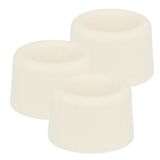 AMIG Butée de porte/amortisseur de porte - 6x - D30mm - vis incluses - caoutchouc - blanc