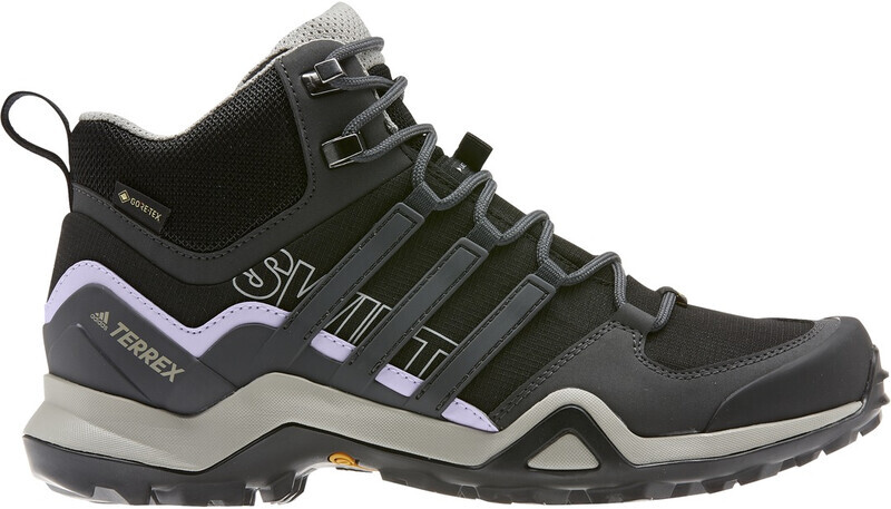 adidas TERREX Swift R2 Mid Schoenen Dames, core black/dgh solid grey/purple tint 2020 UK 5 | EU 38 Trekking- & Wandelschoenen