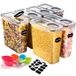 Boîte de conservation hermétique - 3,7 L - Set de 6 - Plastique avec couvercle
