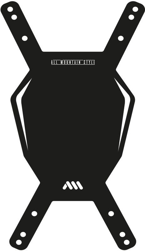 All Mountain Style AMS Nummerplaat - Zwart/Wit