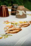 VERVACO Borduurpakket Voorbedrukt Tafelkleed Kruissteek EGELS & HERFSTBLAD