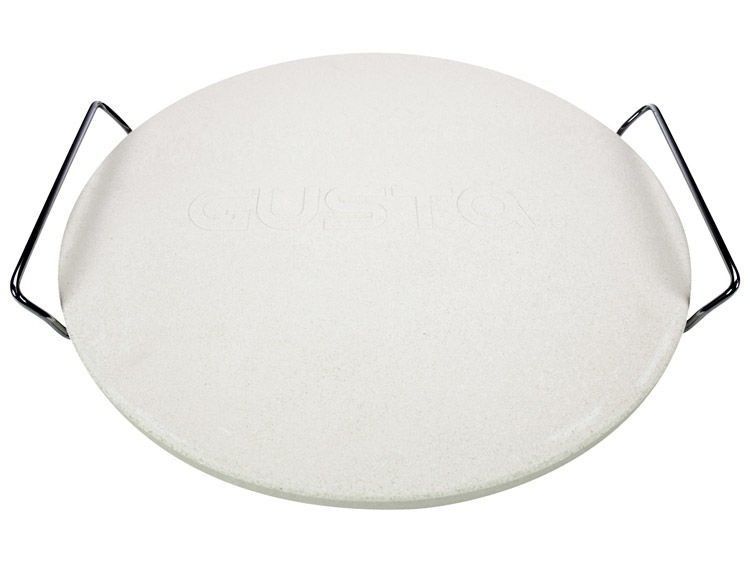 Gusta Pizzasteen - Rond - 33 cm - Wit