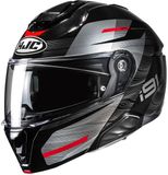HJC i91 Dusk Systeemhelm Zwart/Grijs/Rood