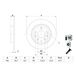 BOSCH Disque de frein (0 986 479 E55)