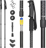 Outtec® Nordic Walking Stokken, Wandelstokken, Trekkingstokken - Verstelbaar 65-135cm - Anti-Shock - Ultralichte Trekkingstokken voor Mannen en Vrouwen - Wandelen, Trekking
