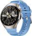 By Qubix Qubix - Contour siliconen band 'True Fit' - Lichtblauw - Geschikt voor Huawei Watch 5 - 46mm