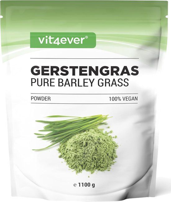 Vit4ever Gerstegras - 1,1 kg - Premium Jong Gerstengras Poeder