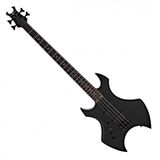 Gear4music Harlem X Basgitaar (LH) van Gear4music, Zwart
