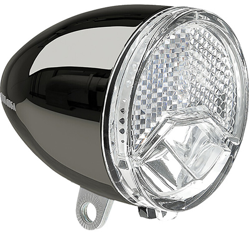 Axa 606 Steady Auto Dynamo Headlight LED, black/chrome
