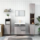 Maison Exclusive - Ensemble de meubles de salle de bain, 3 pièces, gris sonoma, bois composite