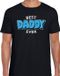 Bellatio Decorations Shoppartners Bv Best daddy ever / beste vader ooit cadeau t-shirt - zwart met blauwe en witte letters - voor heren - vaderdag / verjaardag kado shirt XXL