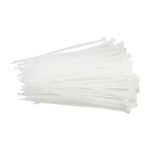 Glowster Witte nylon kabelbinders, 4,8 x 450 mm, 30 stuks