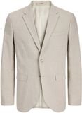 JACK&JONES JPRSTAN SEERSUCKER BLAZER Hommes Gris Polyester/Élasthanne Coupe ajustée