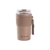 CHiATO Home hotSIP Choco Brown geïsoleerde reisbeker, 400 ml – Bruin