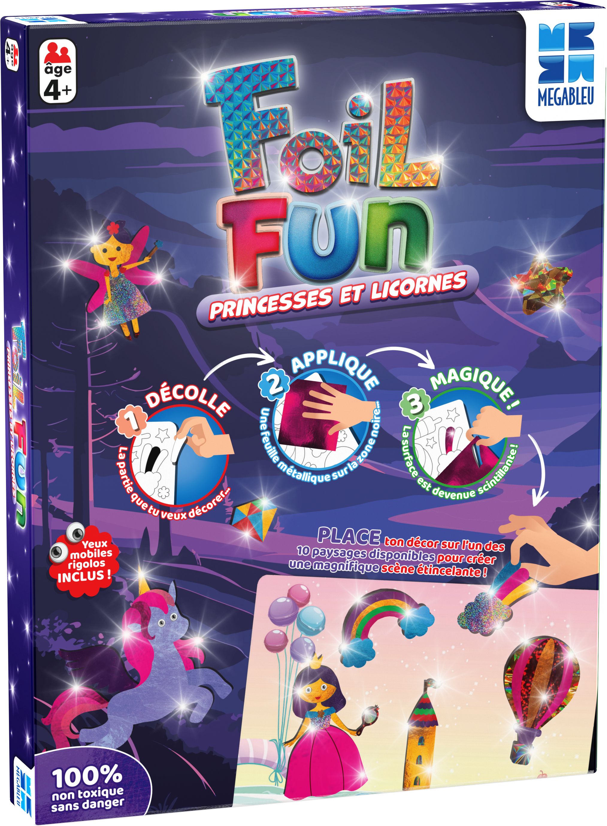 MEGABLEU Foil Fun Princesses et Licornes Children's Craft Kit