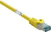 Renkforce RF-5153664 RJ45 Netwerkkabel, patchkabel CAT 6A S/FTP 10.00 m Geel Snagless, Vlambestendig 1 stuk(s)