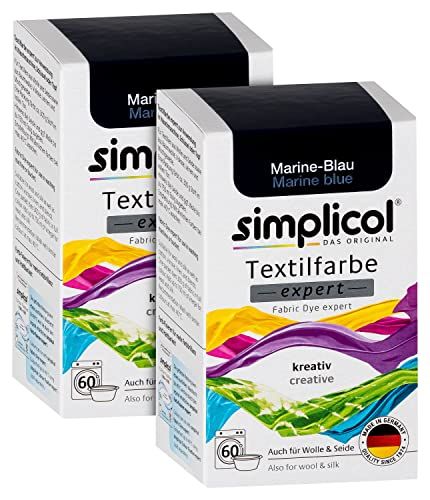 simplicol Textielverf expert marineblauw 1708, 2-pack