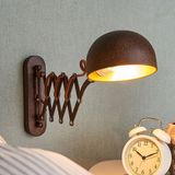 Lindby - wandlamp - 1licht - Metaal - H: 23 cm - E14 - roest, goud
