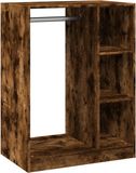 vidaXL Kledingkast 77x48x102 cm bewerkt hout gerookt eikenkleurig