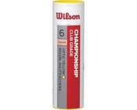 Wilson Championship Volants de badminton - Lot de 6 - Blanc