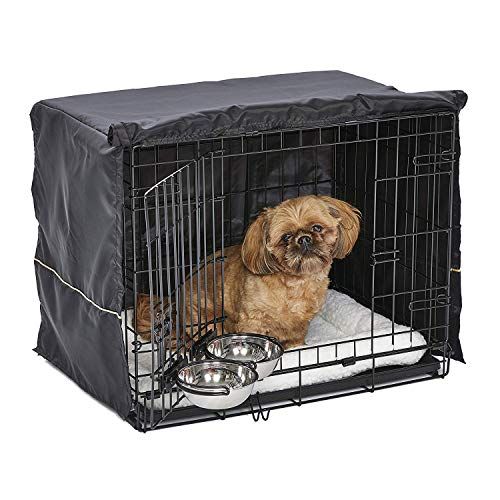 MidWest Homes for Pets iCrate 24" Dog Crate Kit - Includes Bed, Bowls & Cover