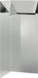 vidaXL Slakkenhekje 10 x 10 x 25 cm Gegalvaniseerd staal zilver