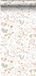ESTAHome Vliesbehang Veldbloemen Groen en Terracotta Roze - 53 cm x 10.05 m