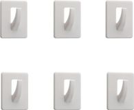 Tiger Handdoekhaak Baseline Rectangle S - 6 stuks - Wit