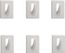Tiger Handdoekhaak Baseline Rectangle S - 6 stuks - Wit