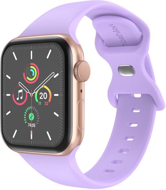 imoshion Siliconen⁺ bandje voor de Apple Watch | 38/40/41/42 mm - Maat S/M - Lila