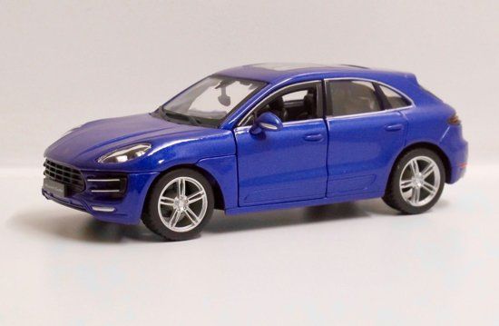 Bburago 1/24 Porsche Macan Turbo - blauw