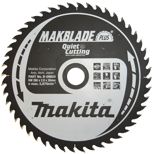 Makita Quiet & Clean hout: tafelzaag