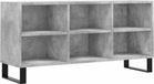 vidaXL Meuble TV, couleur béton, 103,5 x 30 x 50 cm, panneau de particules