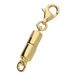 Giorgio Martello Hammer 925 zilver magneetsluiting geelgoud verguld glanzend 5.4 mm