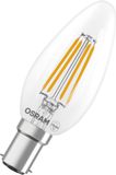 Osram LED-lamp Ster kaarsvorm B40 filament, 2700 K warm wit, 3,4 W, B15d, helder, 470 lm, 15.000 h