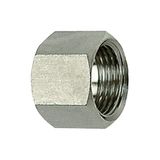 Zeskant-wartelmoer RIEGLER Zeskant-wartelmoer G 3/4 voor tulemaat LW 13, LW 19, SW 32, ES 1.4571, werkdruk max. 60 bar, bedrijfstemperatuur. Maximale 150 °C.