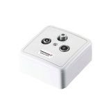 PremiumX PX3-DC 3-voudige SAT doorgangsdoos DC-doorgang antennedoos SAT | TV | radio | DVB-T | Unicable opbouw en inbouw