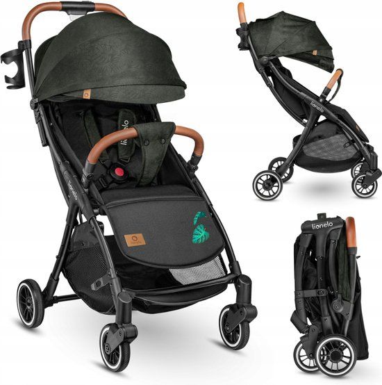 Lionelo Julie One Buggy - Tropical Green - Compact & Lightweight Stroller up to 22 kg