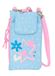 BLACKFIT8 SMILE Mobiele telefoonhouder, portemonnee, mobiele telefoon, comfortabel en veelzijdig, kwaliteit en sterkte, 19 x 10 cm, lichtblauw/lichtroze, M, casual