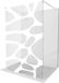 Mexen Kioto douchewand vrijstaand 120 x 200 cm, witte golf 8 mm, geborsteld nikkel