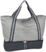 J.JONES - XXL sac de loisirs - sac de sport - sac de plage - sac cabas femme avec fermeture éclair - Gris avec compartiment à chaussures