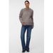 VERO MODA MATERNITY gebreide zwangerschapstrui met split, melée en wol - lichtbruin
